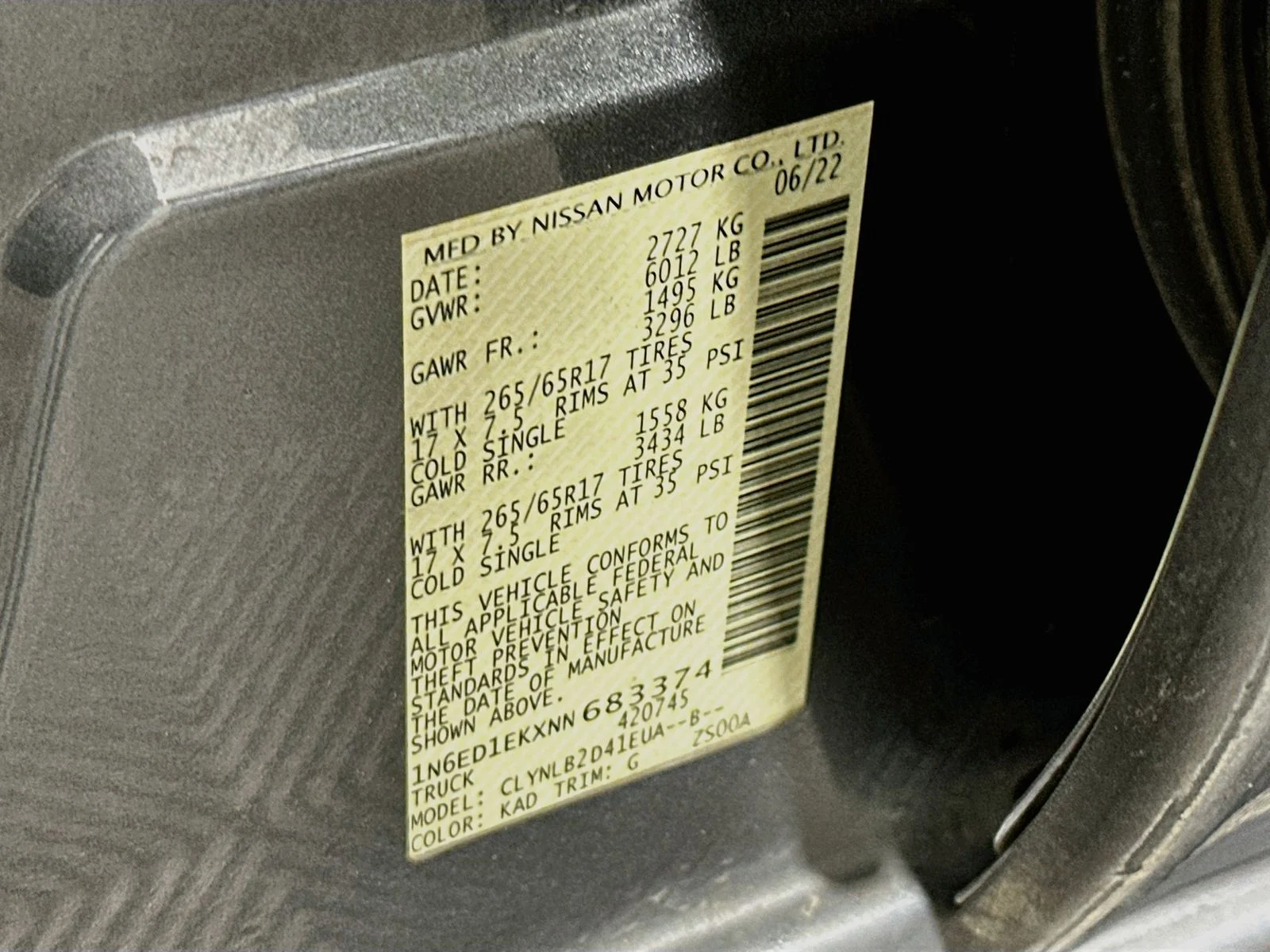 Used 2022 Gun Metallic Nissan SV image 29