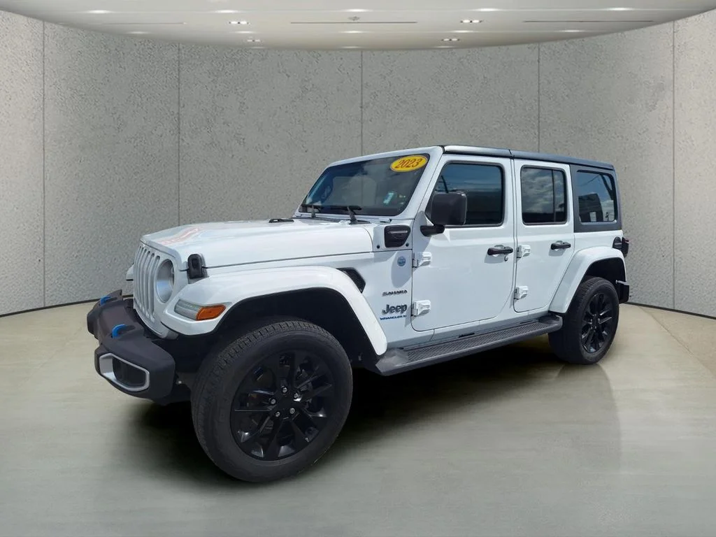 Certified Used 2023 White Jeep Sahara 4xe image 9
