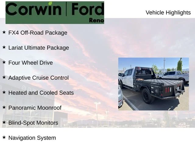 Used 2018 White Platinum Clearcoat Metallic Ford Lariat image 8