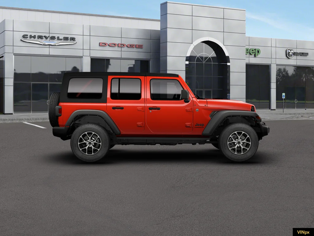 New 2026 Firecracker Red Clear-Coat Exterior Paint Jeep Sport S image 8