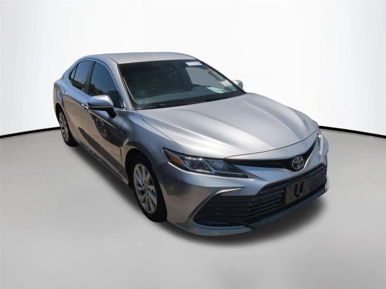 Used 2021 Celestial Silver Metallic Toyota LE image 3