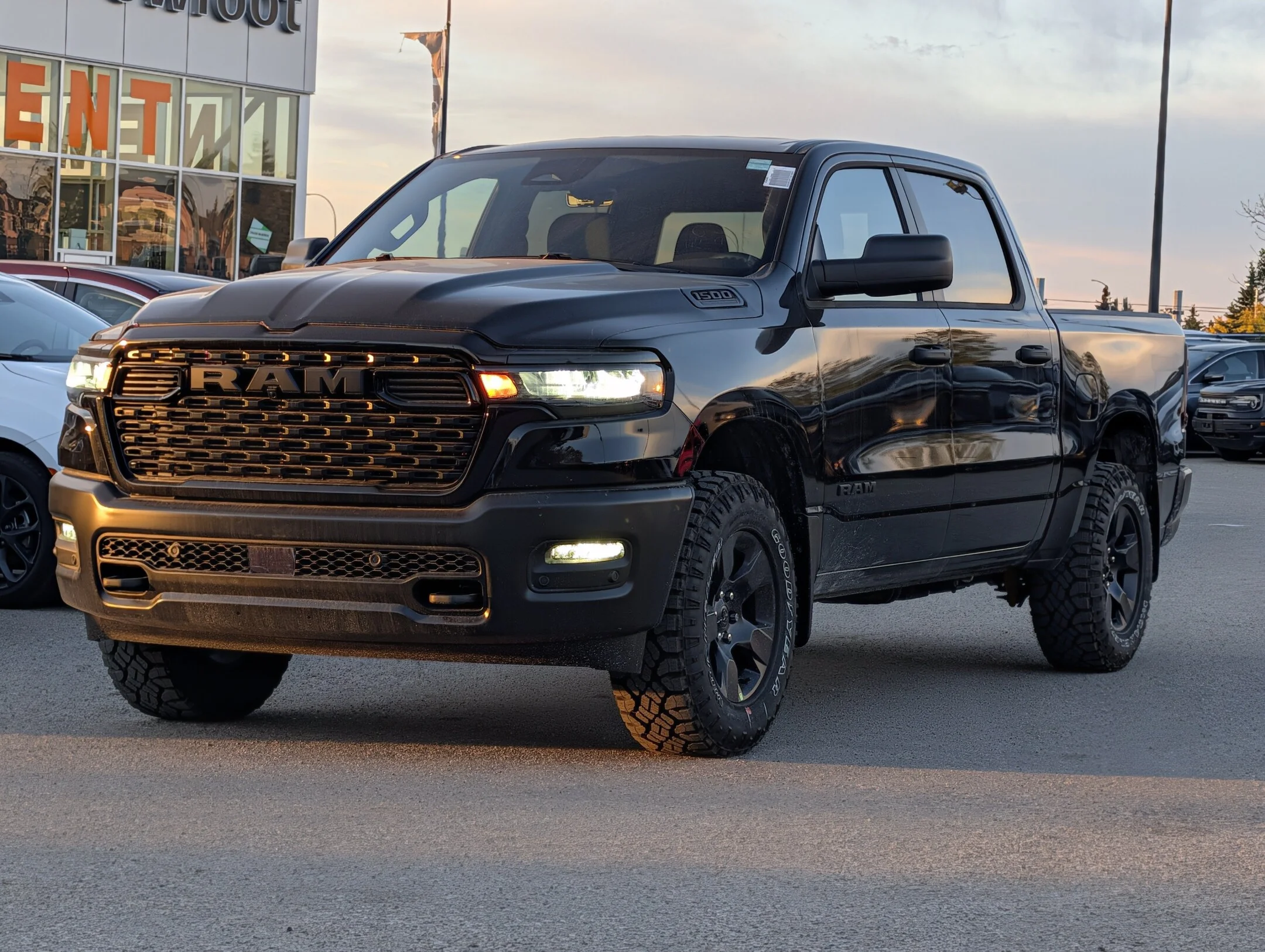New 2026 Black RAM Warlock - - E-Locker Axle - 18 Black Wheels - Skid Plates - Trailer Brake Control & More! image 4