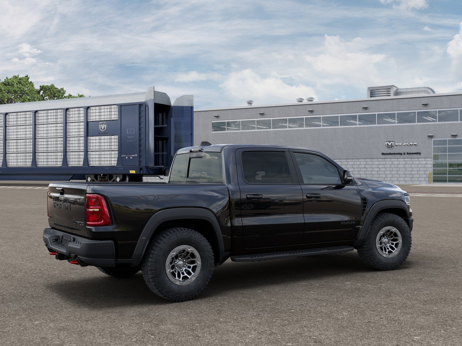 New 2027 Diamond Black Crystal Pearl-Coat Exterior Paint RAM RHO image 2
