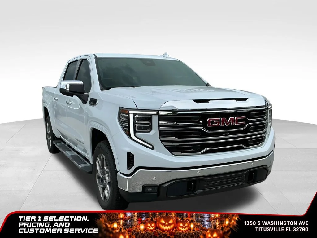 New 2026 Glacier White Tricoat GMC SLT image 12