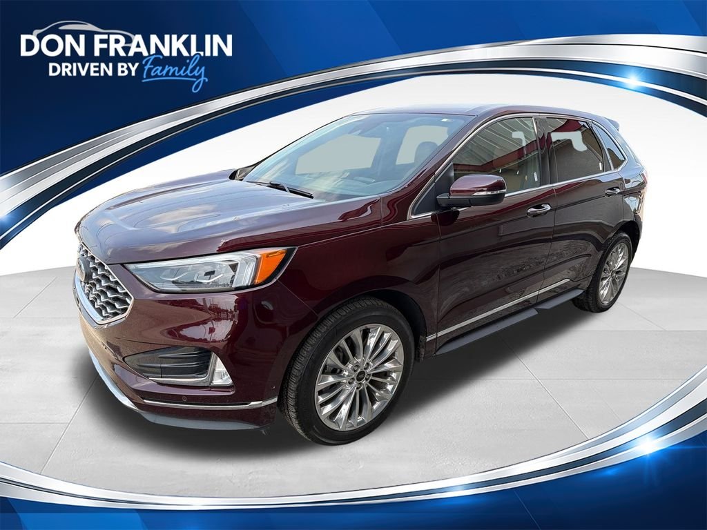 Used 2023 Red Ford Titanium image 1