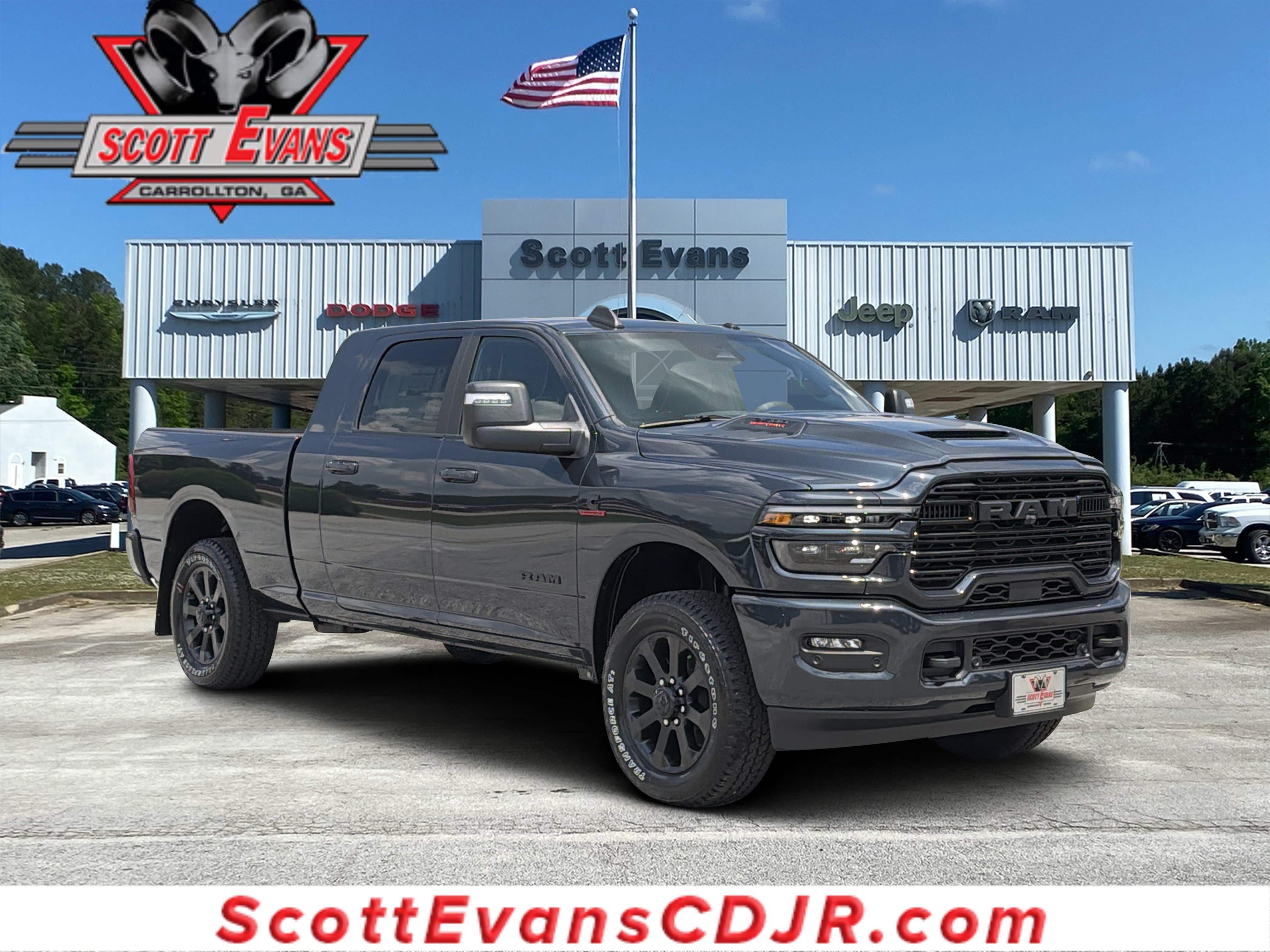 New 2026 Forged Blue Metallic Exterior Paint RAM Laramie image 1