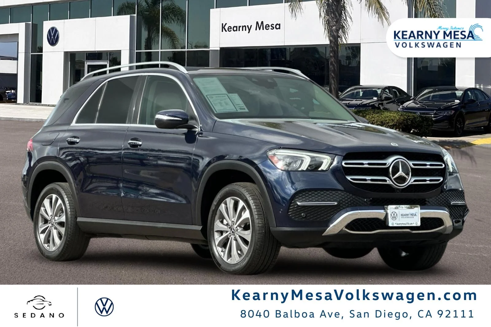 Used 2021 Blue Mercedes-Benz GLE 350 image 1