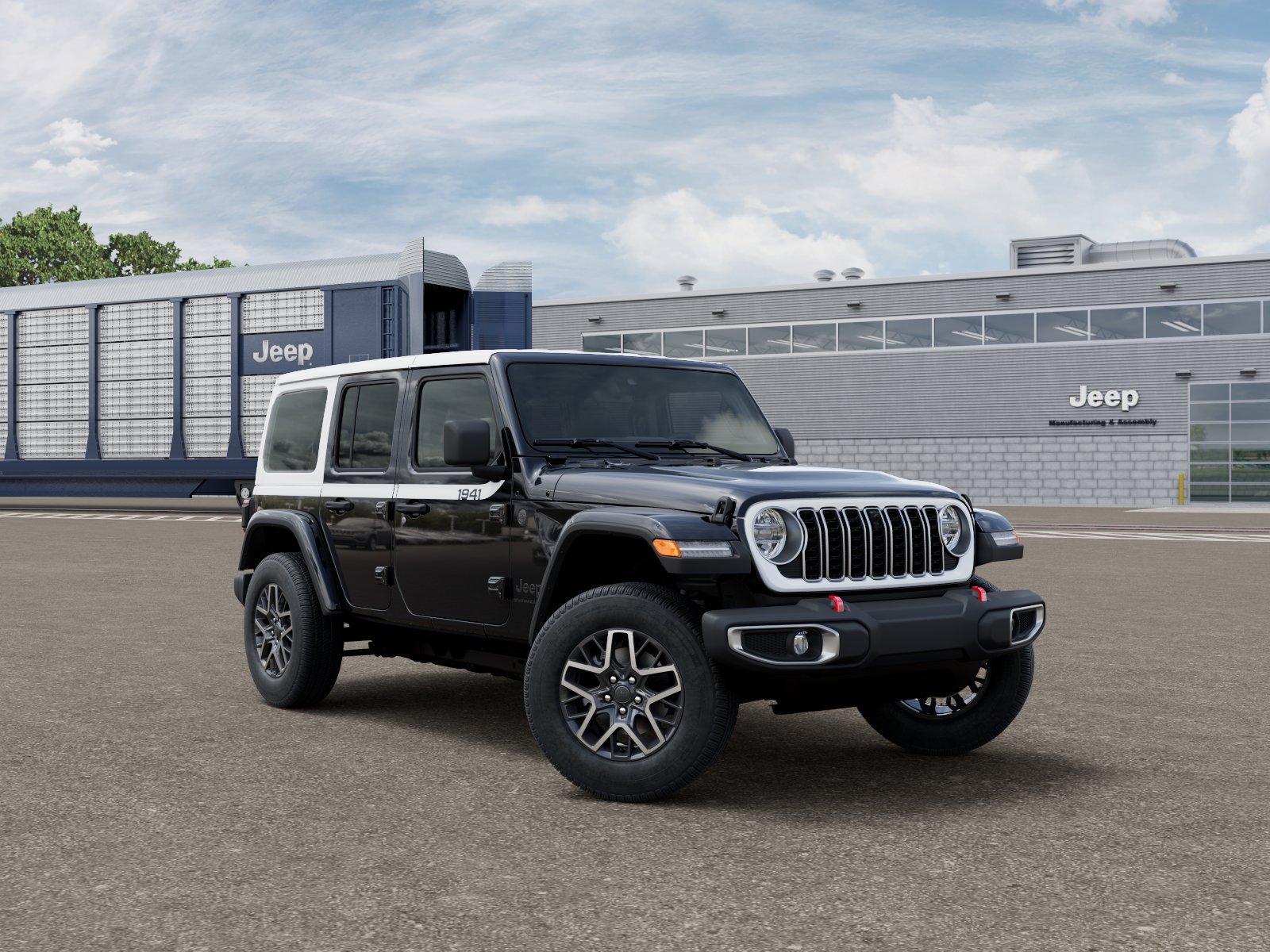 New 2026 Black Clear-Coat Exterior Paint Jeep 4-Door Sahara 4x4 image 12