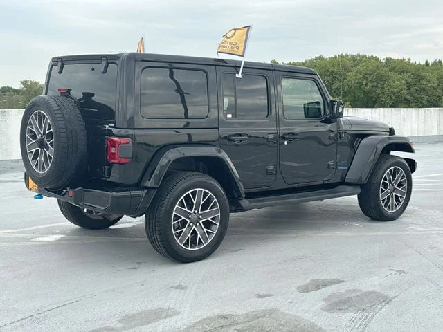 Certified Used 2022 Black Jeep Unlimited Sahara High Altitude 4xe image 8