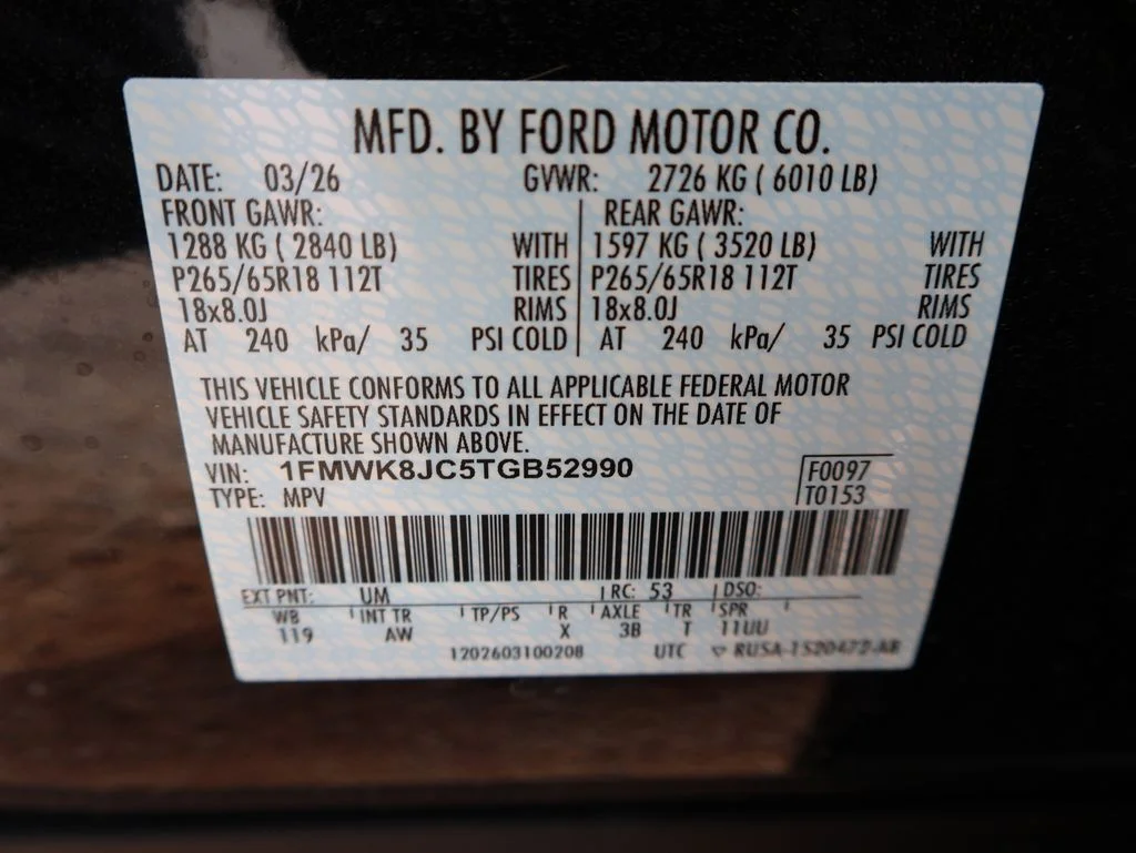 New 2026 Agate Black Metallic Ford Tremor® image 42