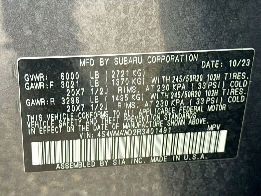 Certified Used 2024 Gray Subaru Touring image 43