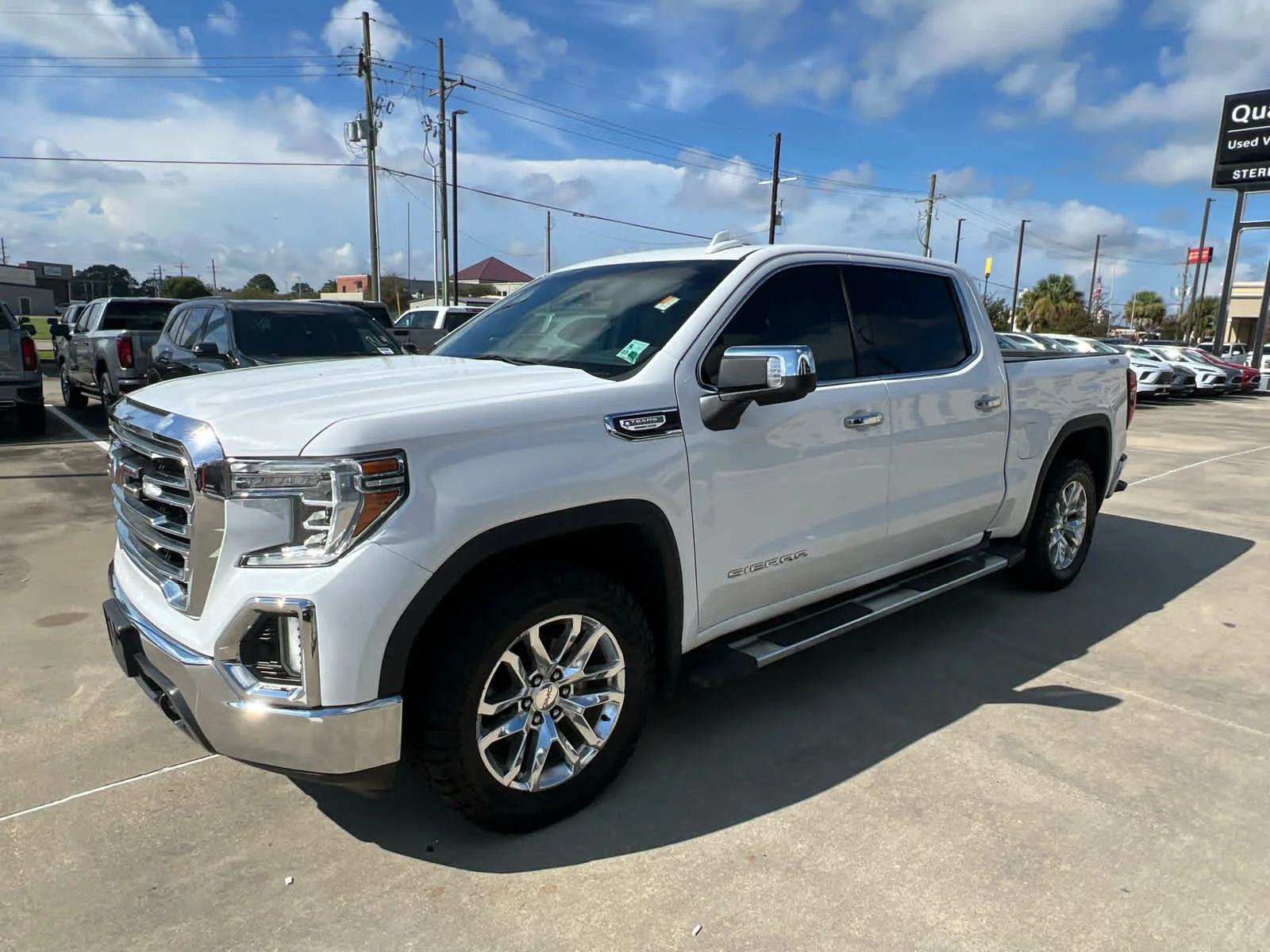 Used 2021 SUMMIT WHITE GMC SLT image 3