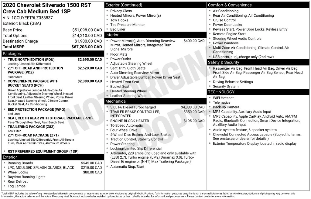 Used 2020 Black Chevrolet RST image 6