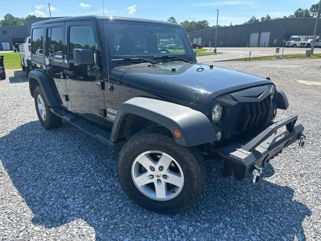 Used 2017 Black Clearcoat Jeep Unlimited Sport image 2