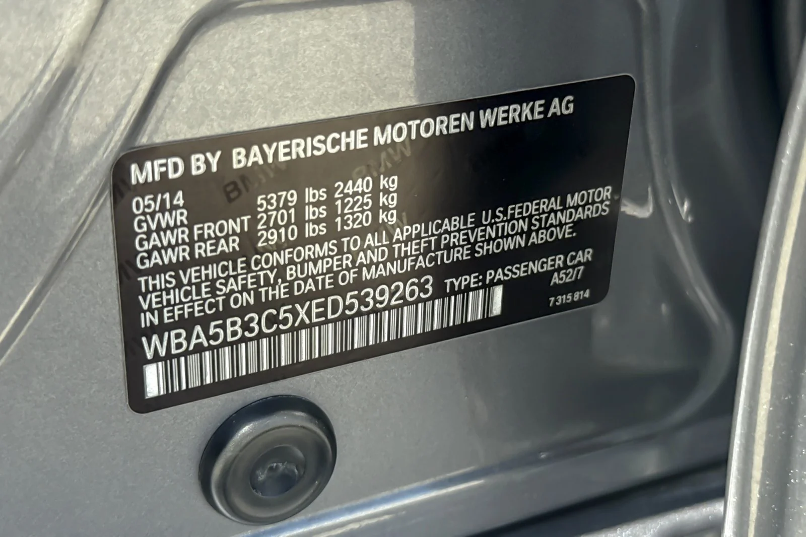 Used 2014 SILVER METALLIC BMW 535i xDrive image 27