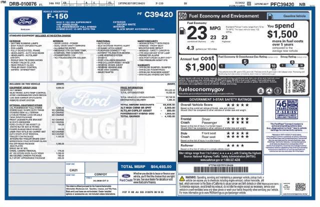 Used 2023 White Ford XLT image 56
