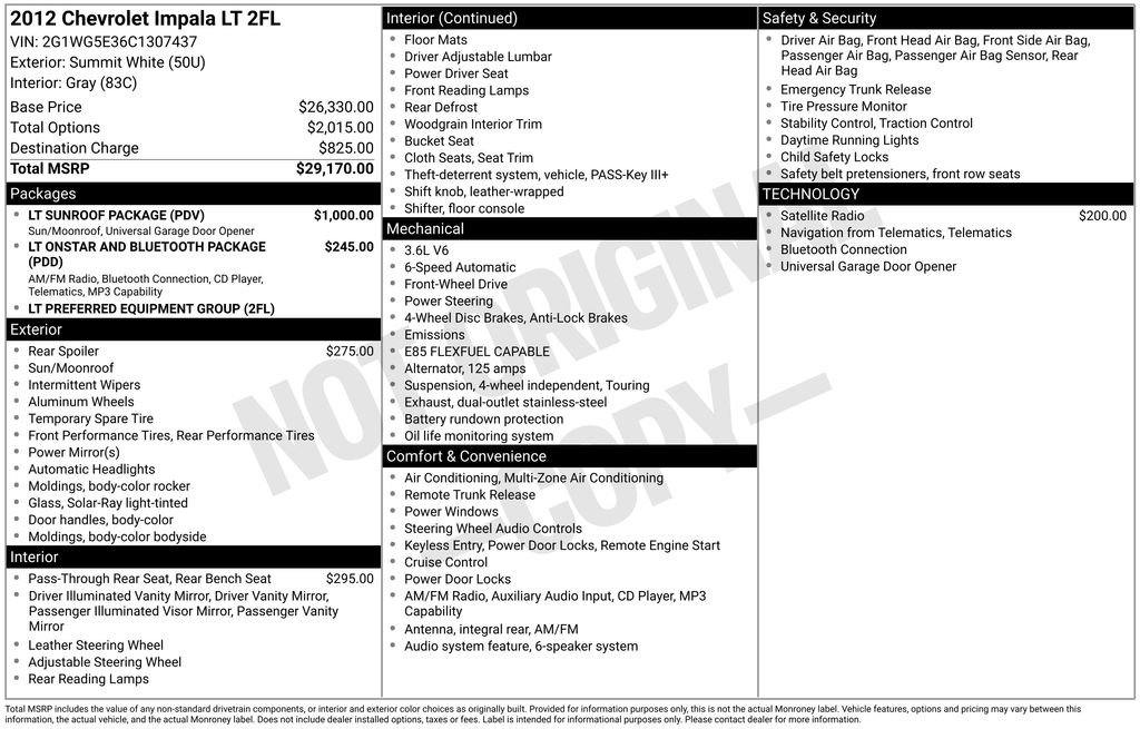 Used 2012 White Chevrolet LT image 9