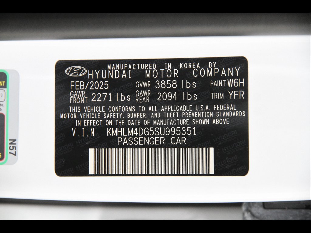 Certified Used 2025 Serenity White Pearl Hyundai SEL Sport image 21