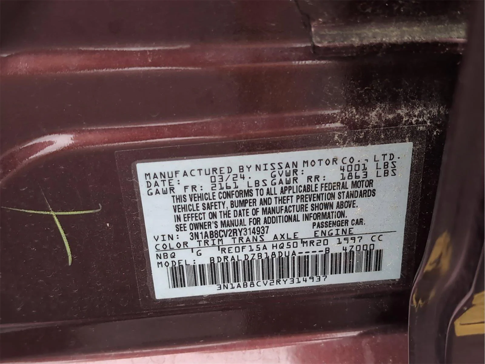 Used 2024 Rosewood Metallic Nissan SV image 10