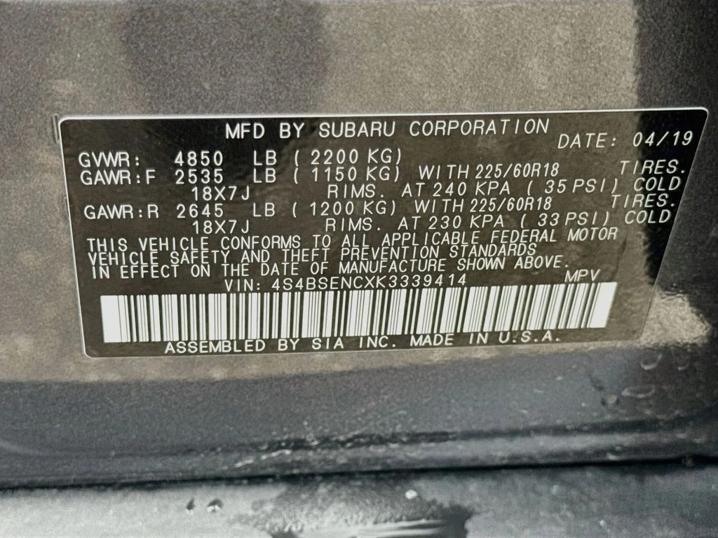 Used 2019 Gray Subaru 3.6R image 41