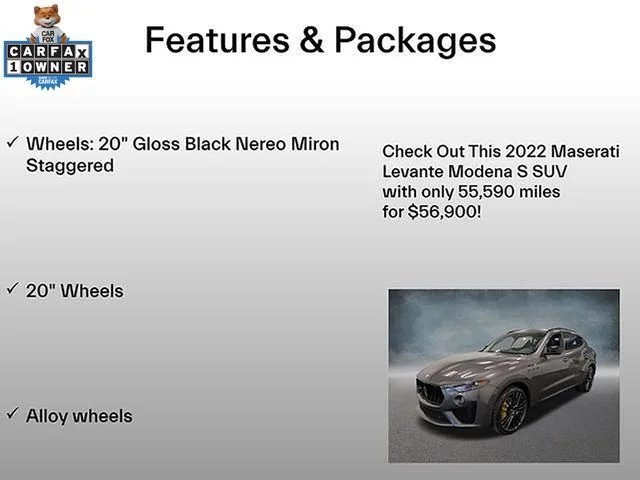 Certified Used 2022 Gray Maserati Modena image 6