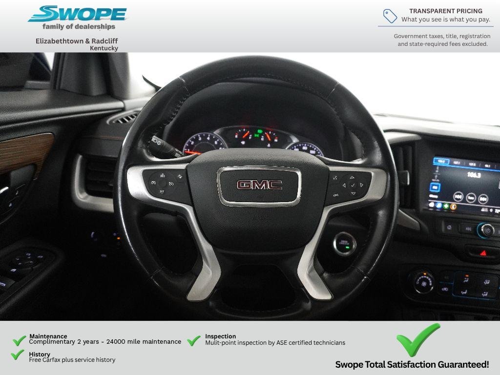 Used 2021 Blue Emerald Metallic GMC SLE image 16