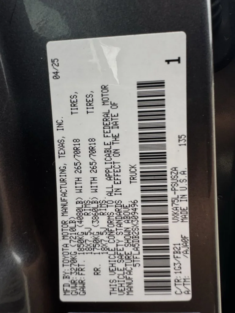 Used 2025 Gray Toyota SR5 image 30