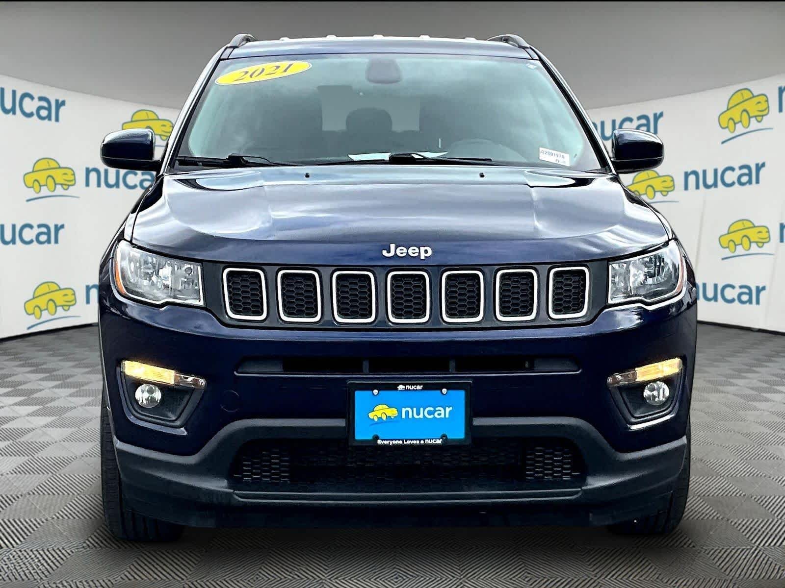 Used 2021 Jeep Compass Latitude with VIN 3C4NJDBB8MT543775 for sale in Lowell, MA