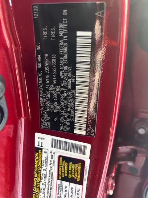 Used 2023 Red Toyota LE image 14