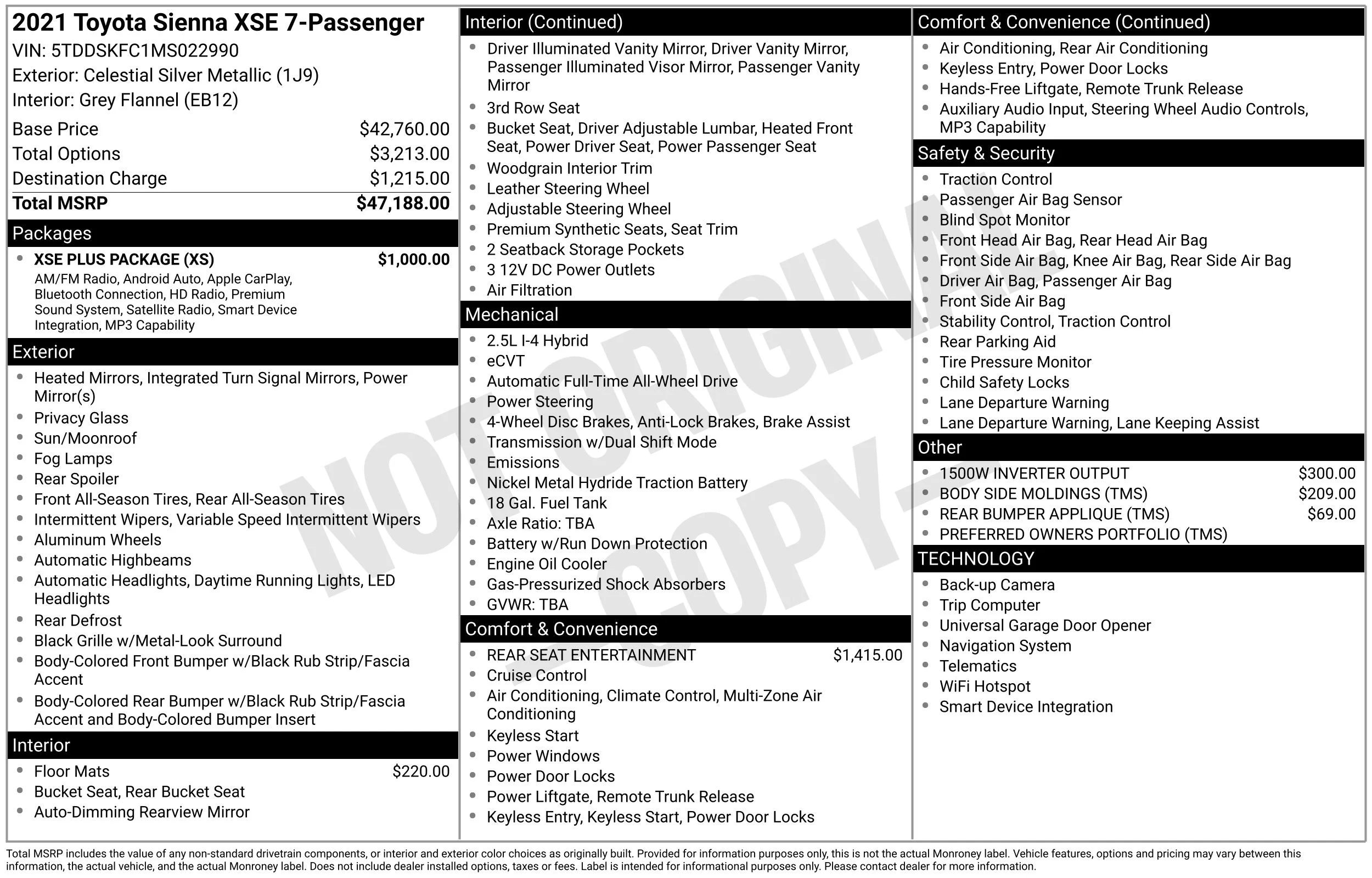 Used 2021 Celestial Silver Metallic Toyota XSE image 43
