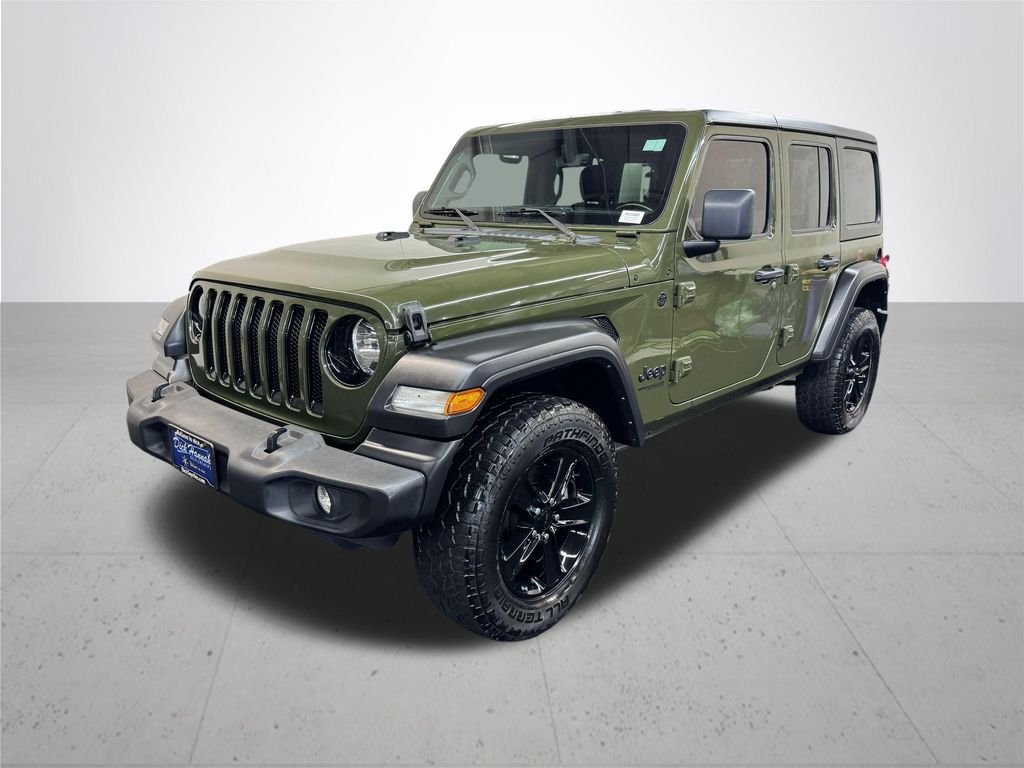 Used 2022 Green Jeep Unlimited Sport Altitude image 2