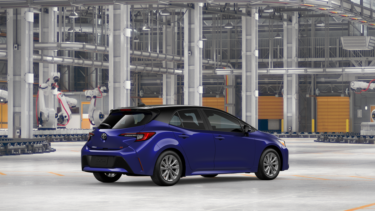 New 2026 Blue Crush Metallic with Midnight Black Metallic roof Toyota SE image 10