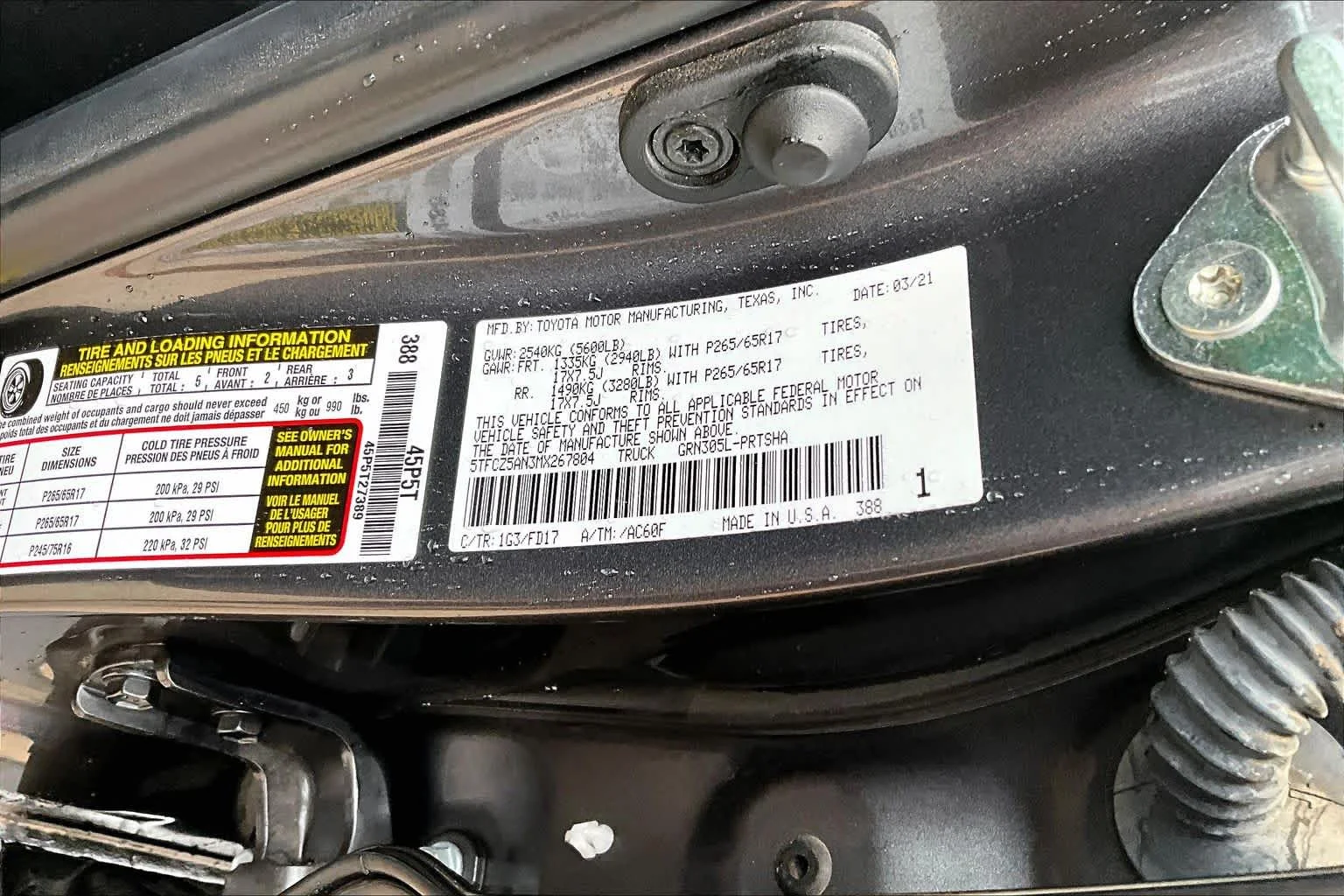 Used 2021 Magnetic Gray Metallic Toyota TRD Sport image 33