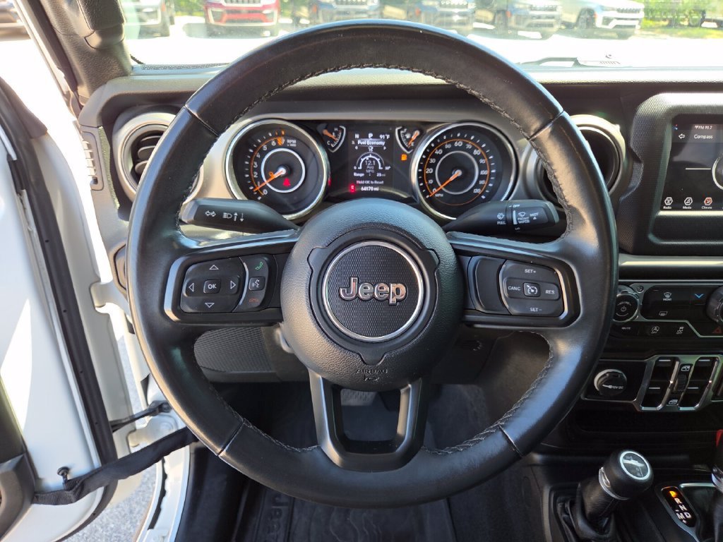 Certified Used 2022 Bright White Clearcoat Jeep Sport S image 31
