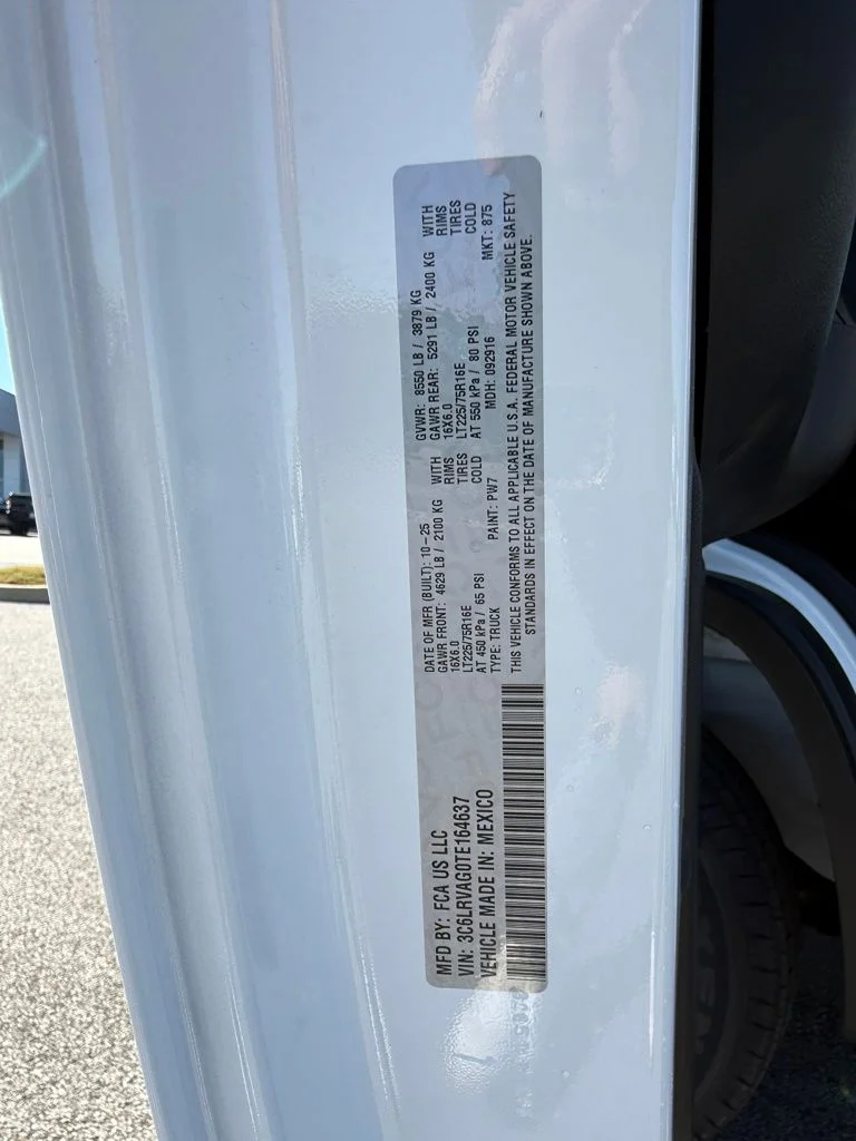 New 2026 Bright White Clear-Coat Exterior Paint RAM Low Roof image 29