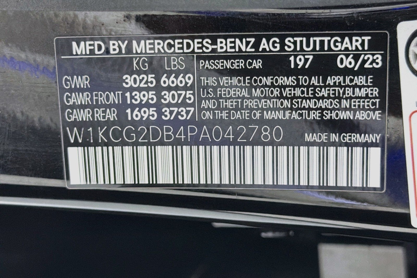 Certified Used 2023 Obsidian Black Metallic Mercedes-Benz EQS 450+ image 26