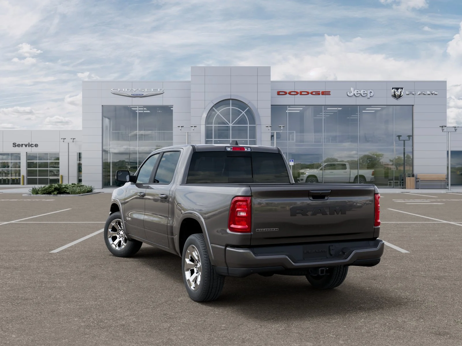 New 2026 Granite Crystal Metallic Clear-Coat Exterior Paint RAM Big Horn/Lone Star image 44