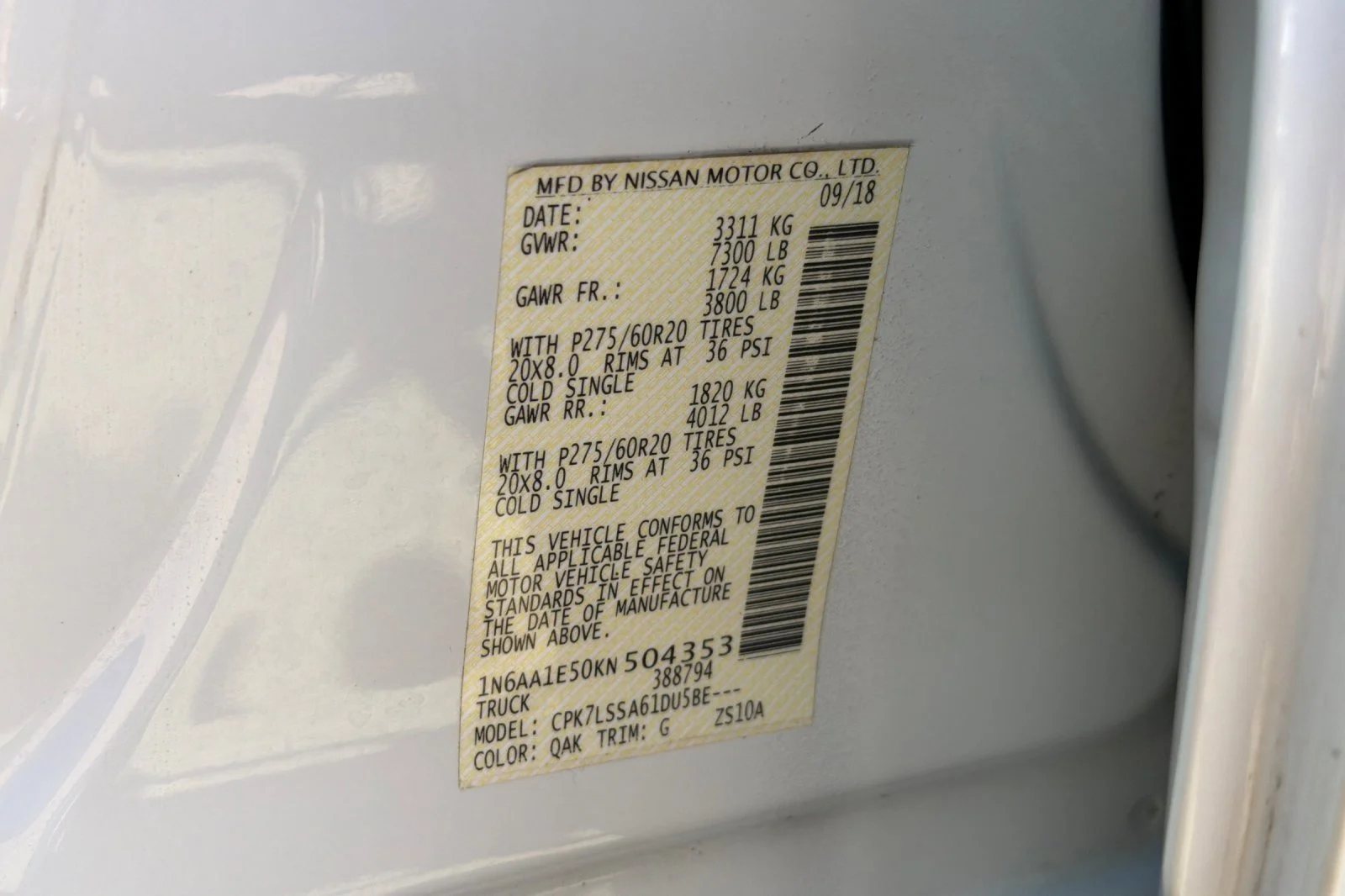 Used 2019 Glacier White Nissan SV image 27