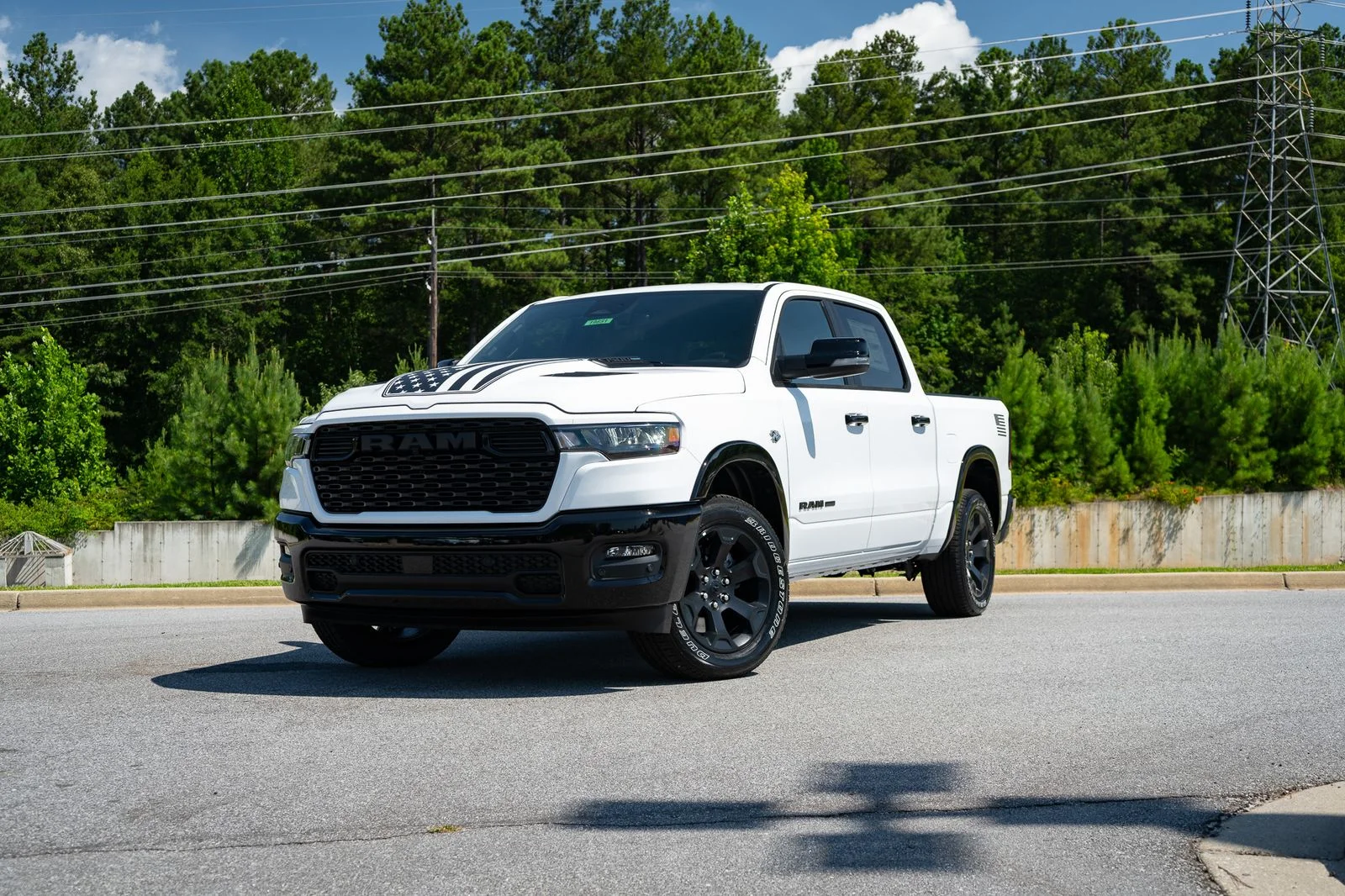 New 2026 Bright White Clear-Coat Exterior Paint RAM Big Horn/Lone Star image 1