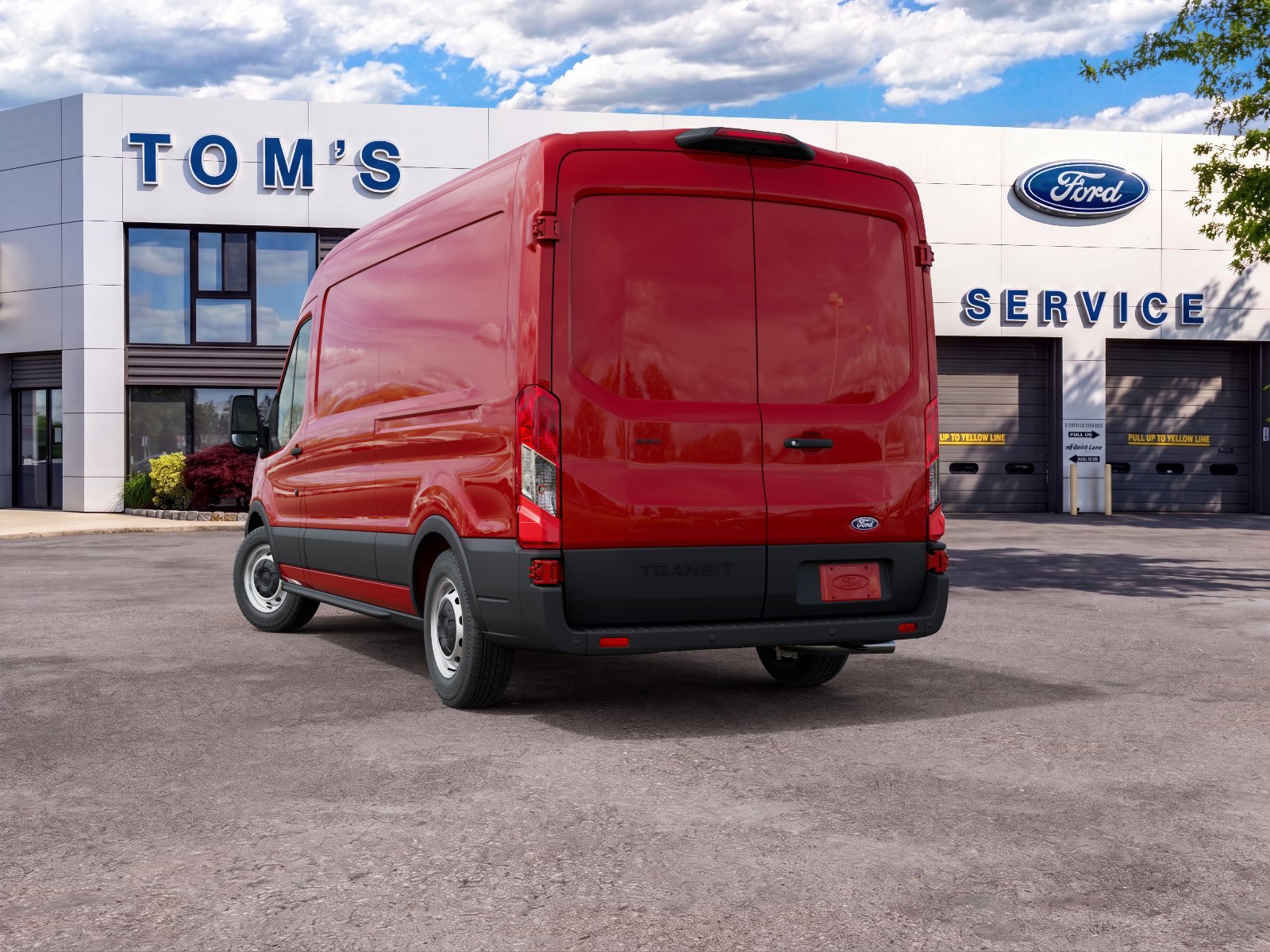 New 2027 Race Red Ford Cargo Van image 8
