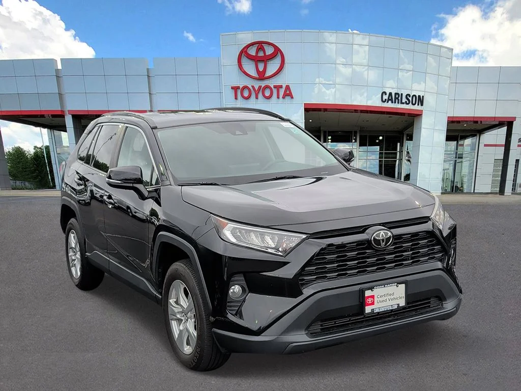Certified 2021 Toyota RAV4 XLE with VIN 2T3P1RFV3MW155324 for sale in Minneapolis, Minnesota