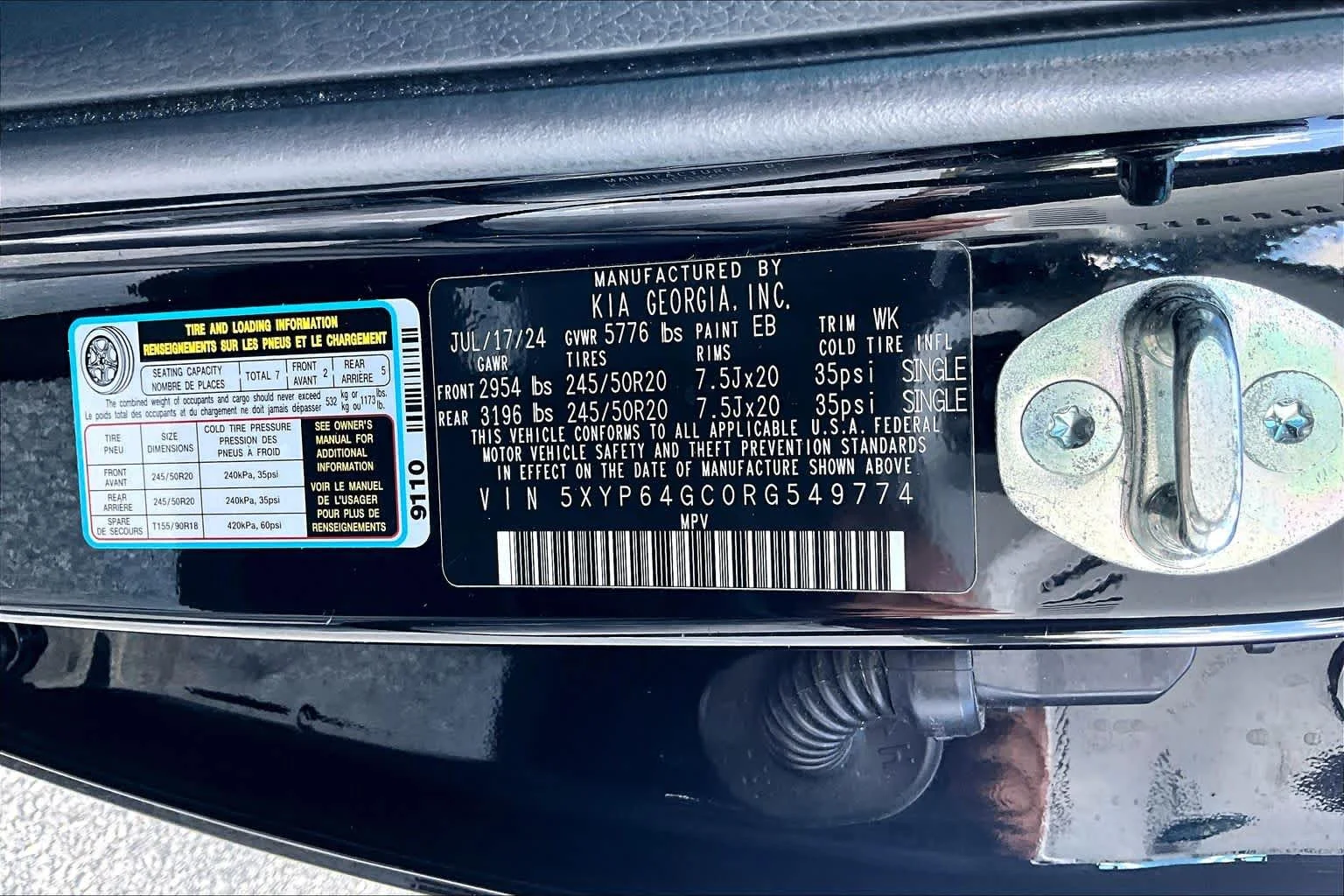 Used 2024 Ebony Black Kia S image 33