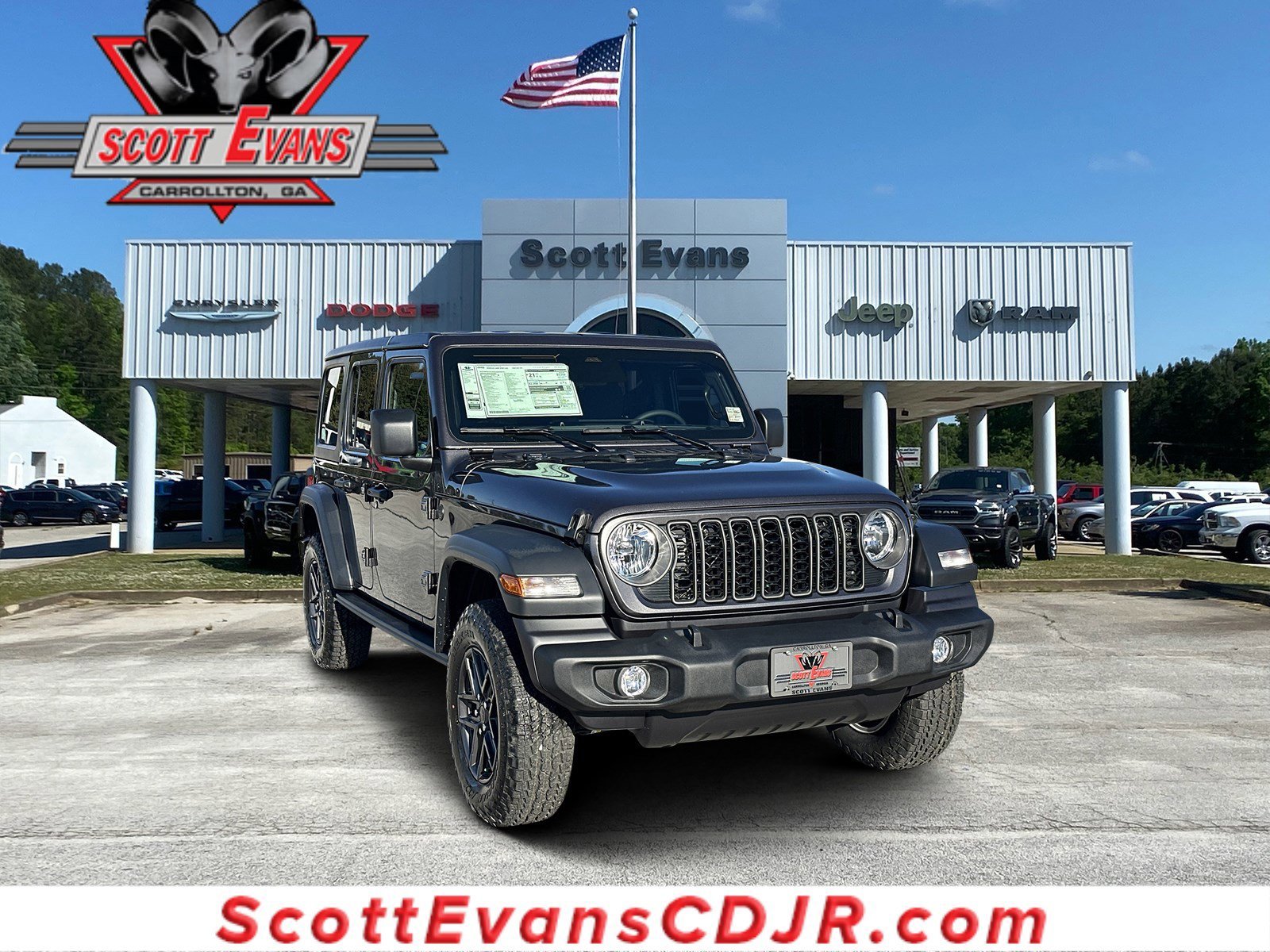 New 2026 Granite Crystal Metallic Clear-Coat Exterior Paint Jeep Sport S image 1