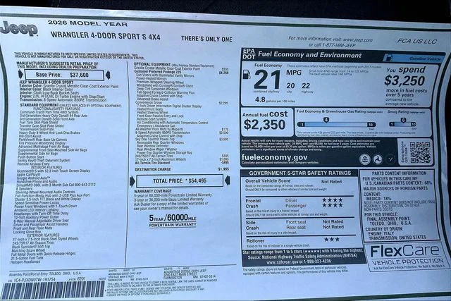 2026 Jeep Wrangler 4-Door Sport S - Photo 14