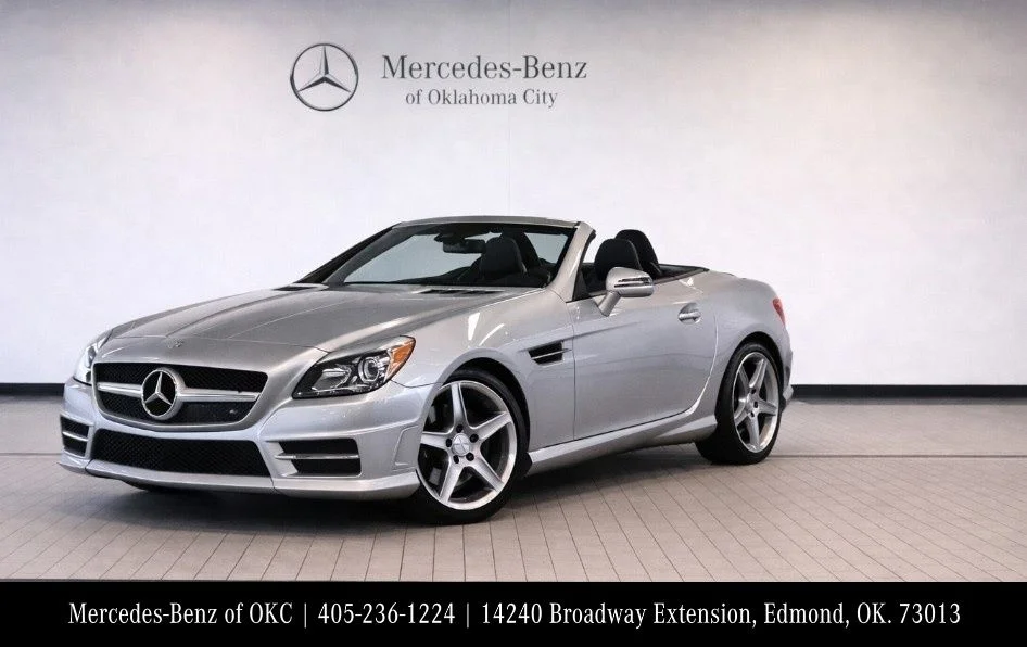 Used 2015 Silver Mercedes-Benz SLK 350 image 1