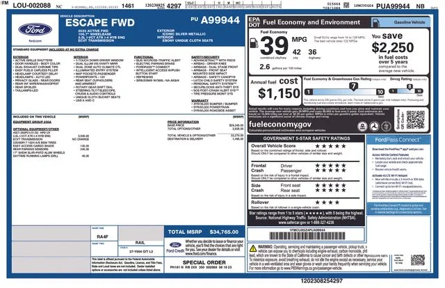 Used 2023 Silver Metallic Ford Active image 37