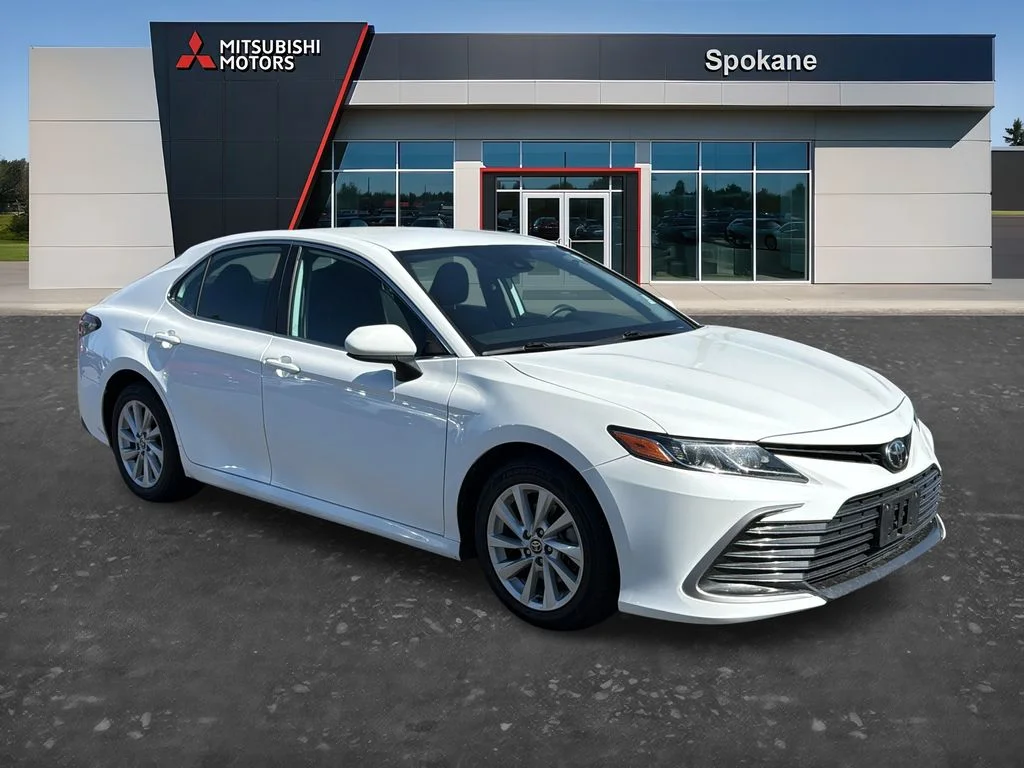 Used 2021 Super White Toyota LE image 1