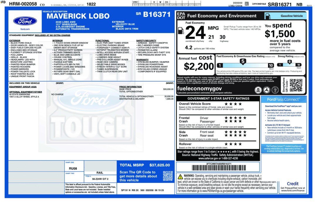 2025 Ford Maverick Lobo Standard - Photo 11