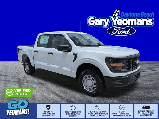 New 2026 White Ford 4X4 CREW CAB XL image 1
