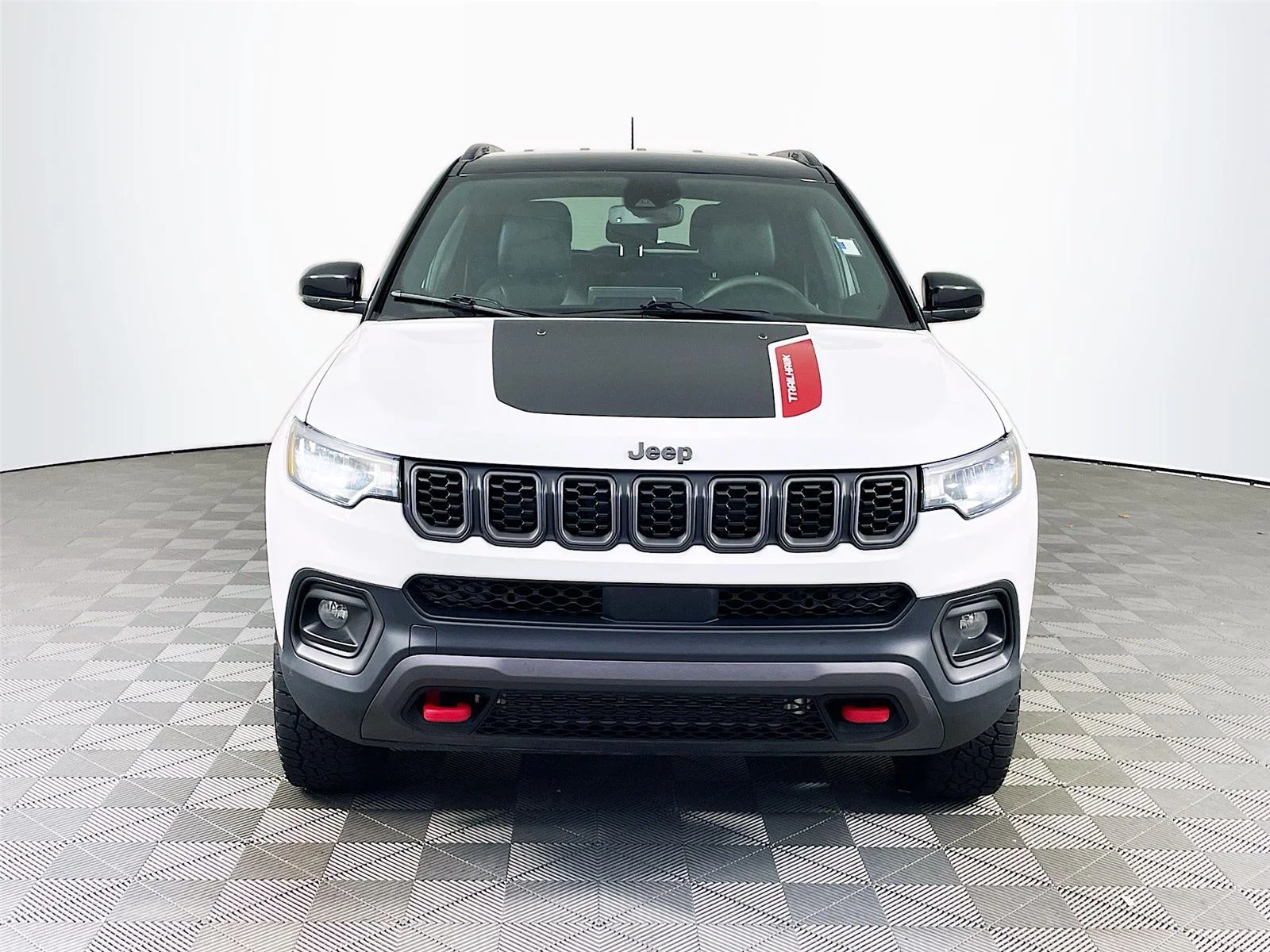 Used 2025 Bright White Clearcoat Jeep Trailhawk image 2